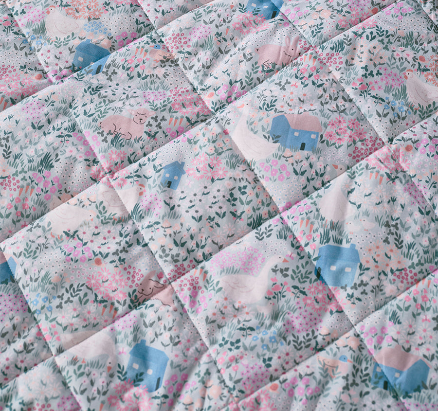 Lottie Single to King Single Bed Coverlet Set Multi