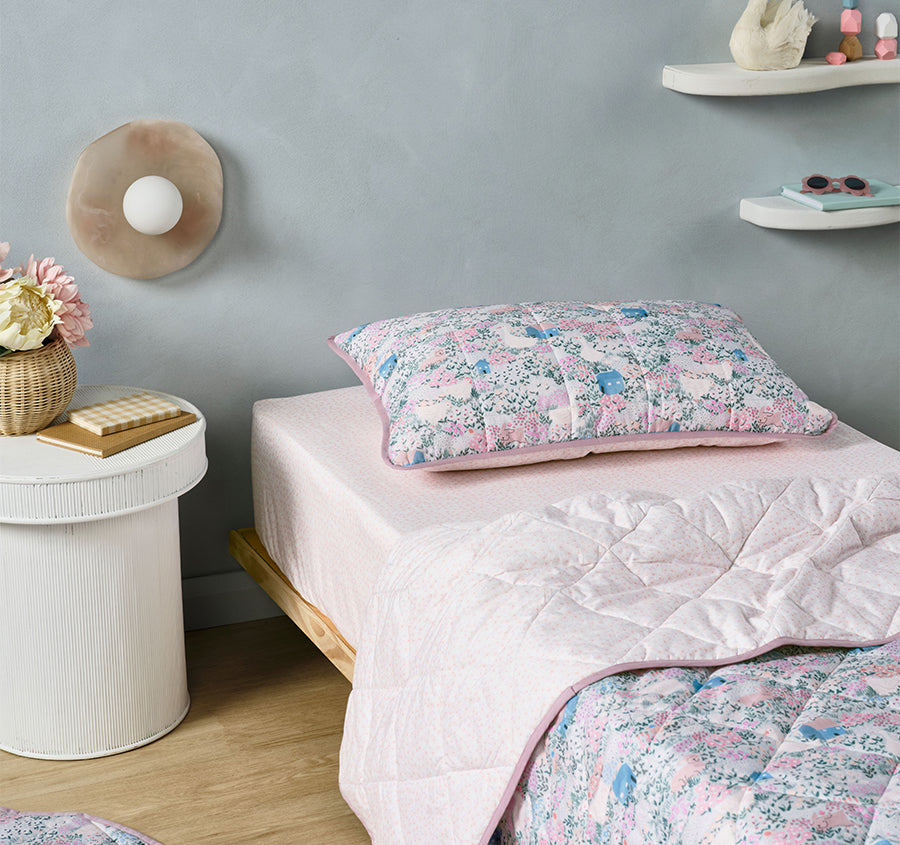 Lottie Single to King Single Bed Coverlet Set Multi