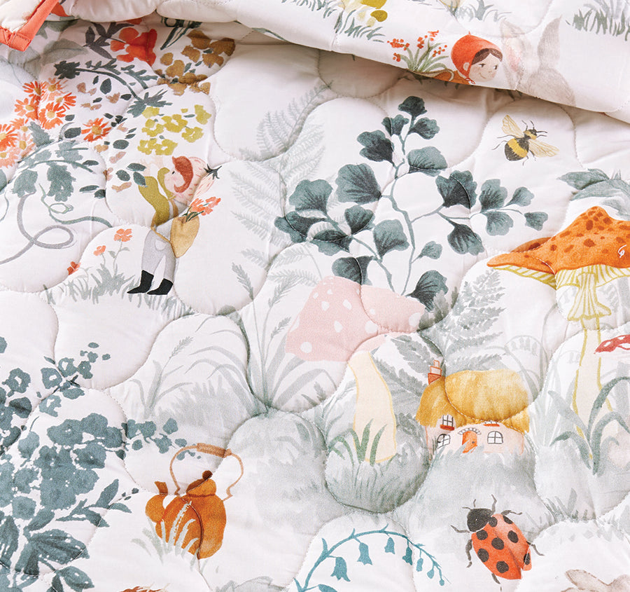 Magic Garden Cot Coverlet Multi