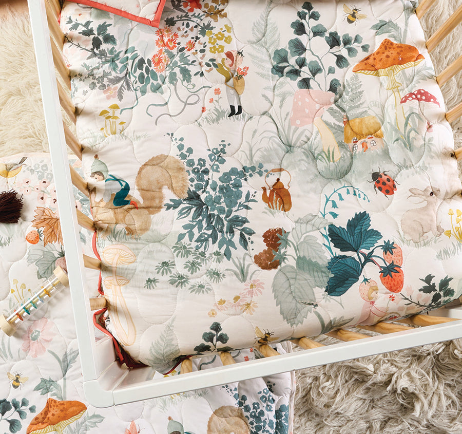 Magic Garden Cot Coverlet Multi