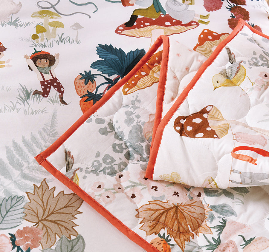 Magic Garden Cot Coverlet Multi