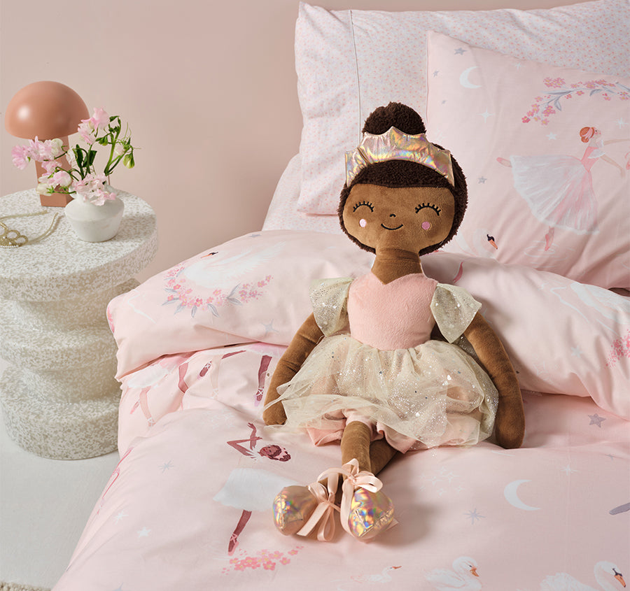 Novelty Filled Cushion Belinda Ballerina Blush