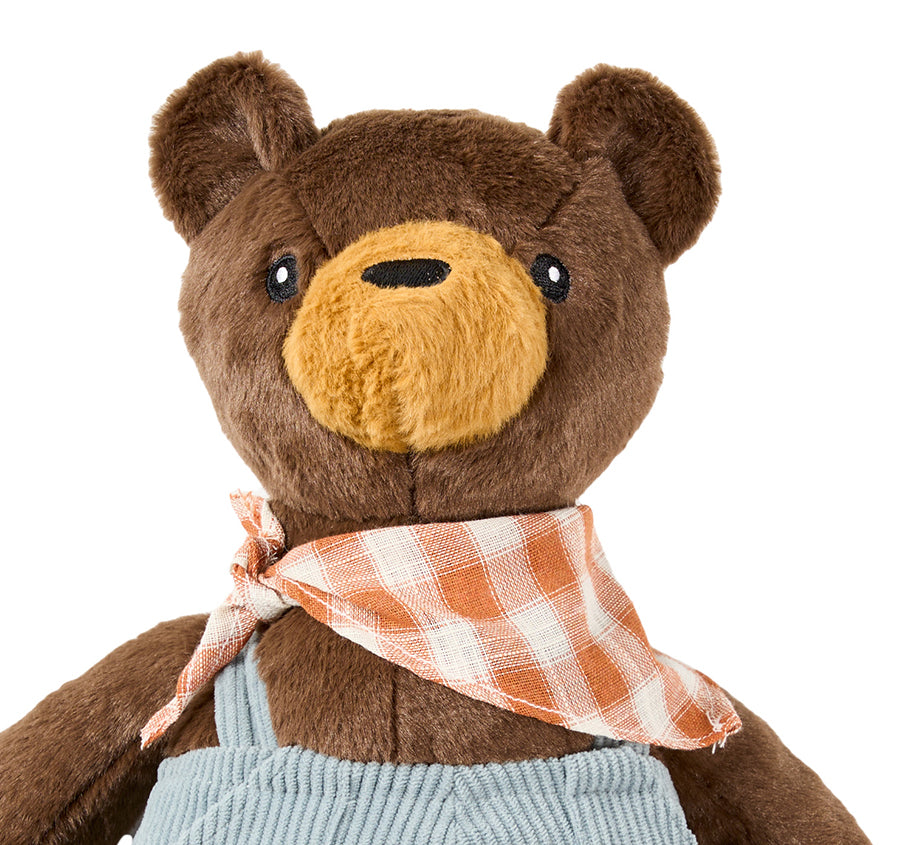 Novelty Filled Cushion Camp Bear Brown