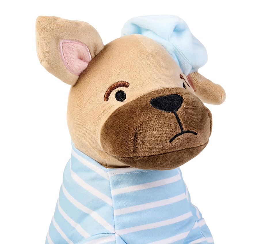 Novelty Filled Cushion Felix The Frenchie Blue