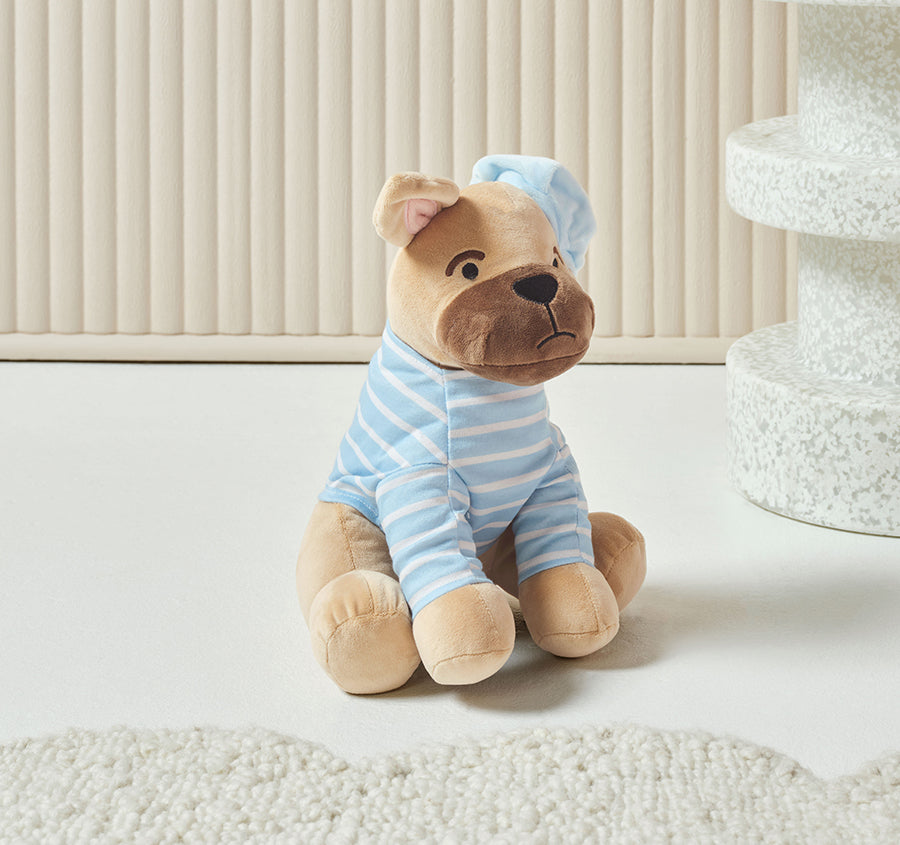 Novelty Filled Cushion Felix The Frenchie Blue