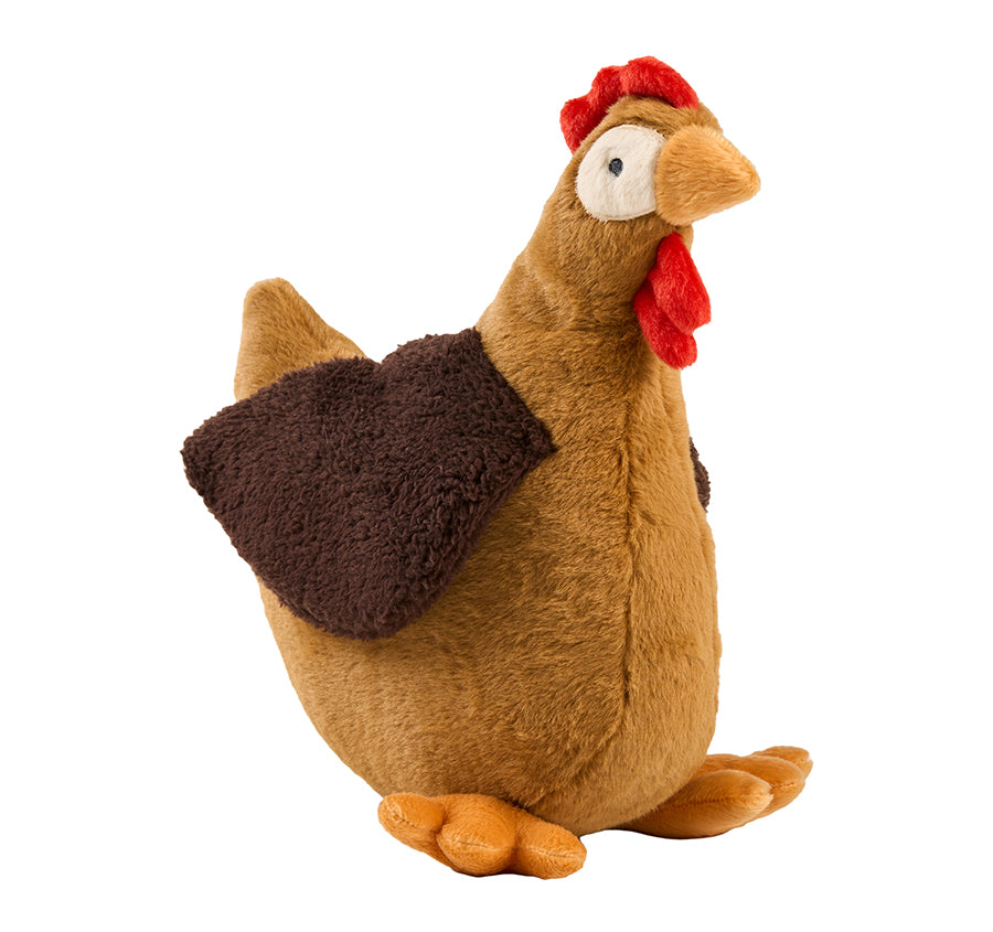 Novelty Filled Cushion Hettie Hen Brown