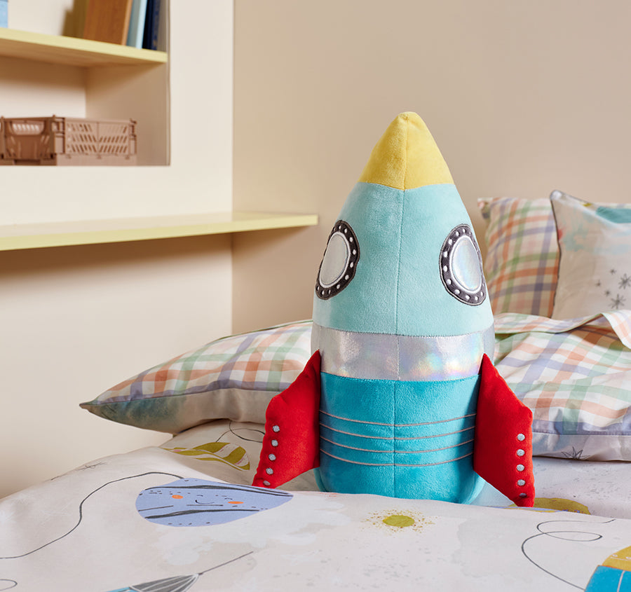 Novelty Filled Cushion Racer Rocket Multi