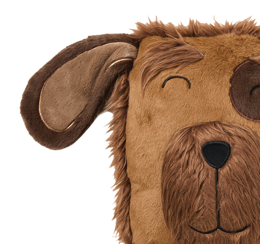 Novelty Filled Cushion Scruffy Freddy Brown