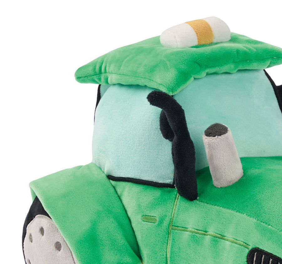 Novelty Filled Cushion Travis Tractor Green