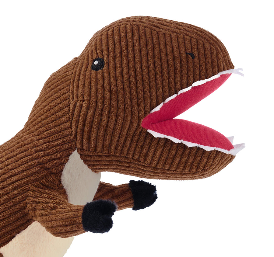 Novelty Filled Cushion Tex T-Rex Brown