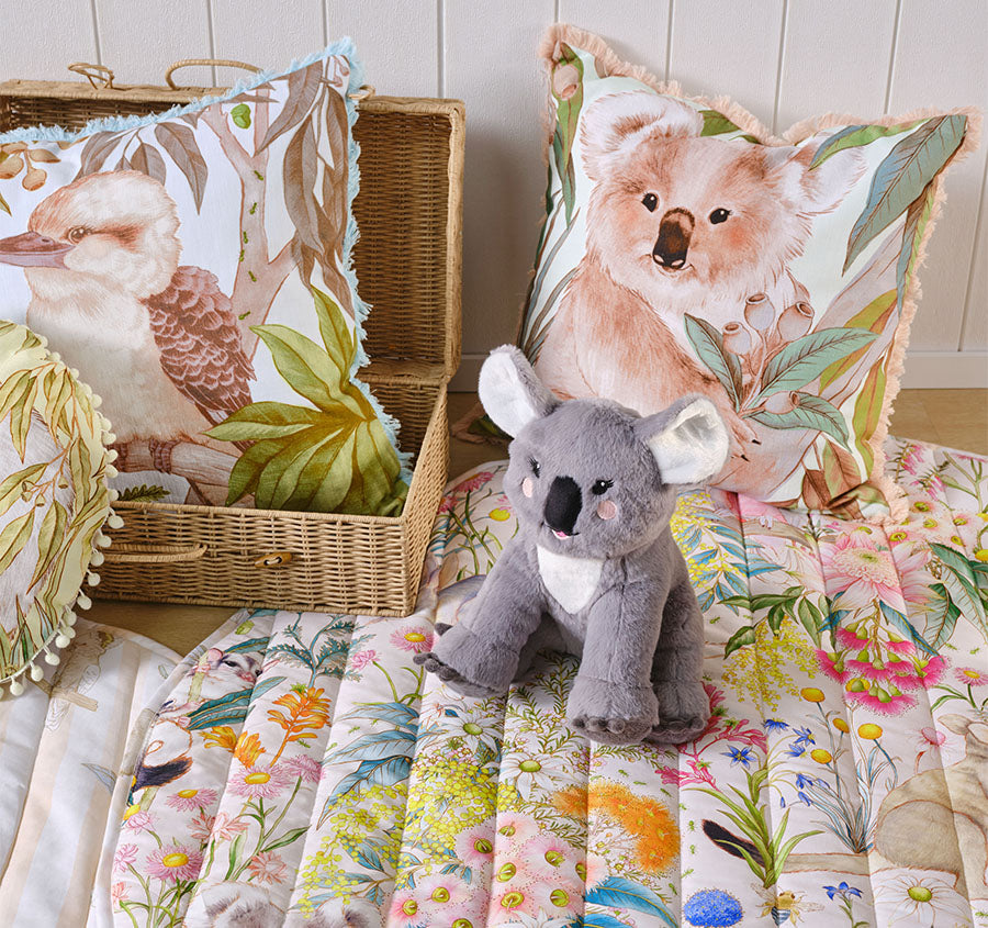 Novelty Filled Cushion Kevin Koala Grey