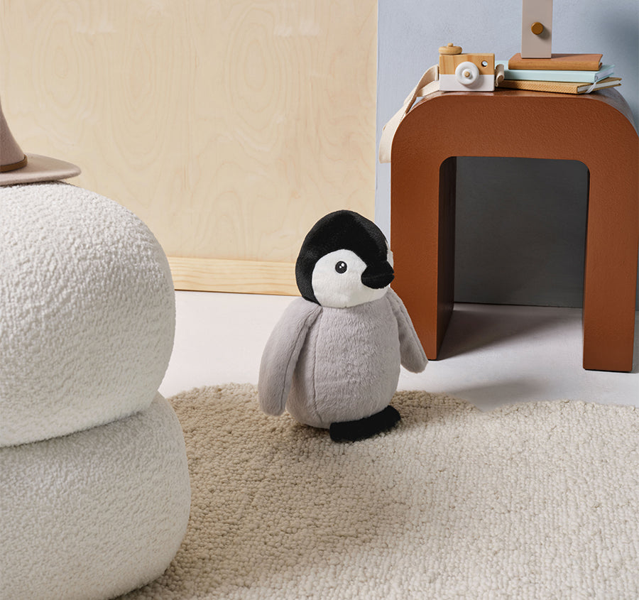 Novelty Filled Cushion Pipa Penguin Grey