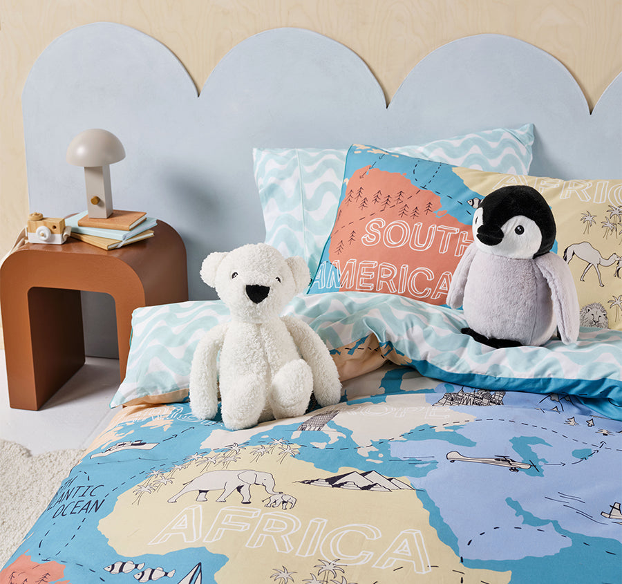 Novelty Filled Cushion Pipa Penguin Grey
