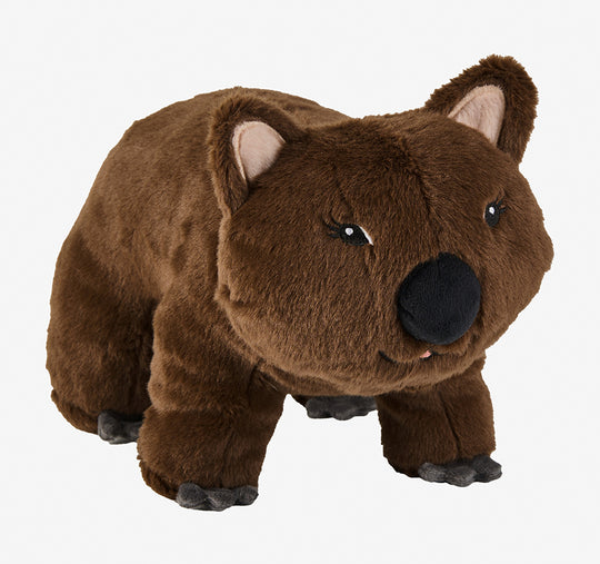 Novelty Filled Cushion William Wombat Brown