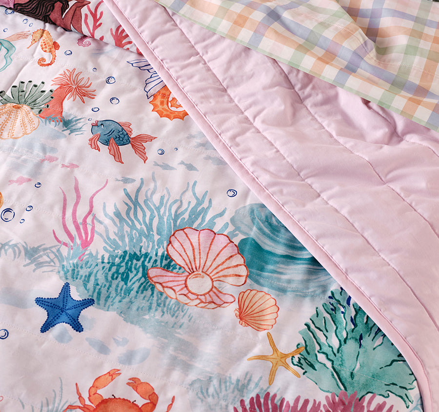 Ocean Magic Coverlet Set Blue