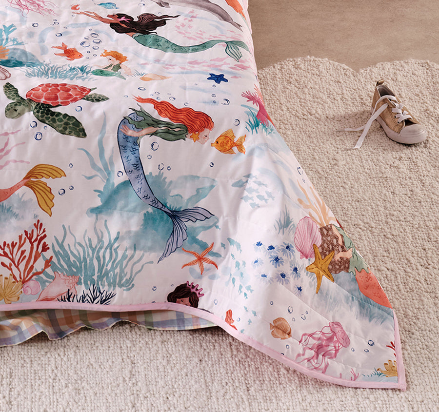 Ocean Magic Coverlet Set Blue