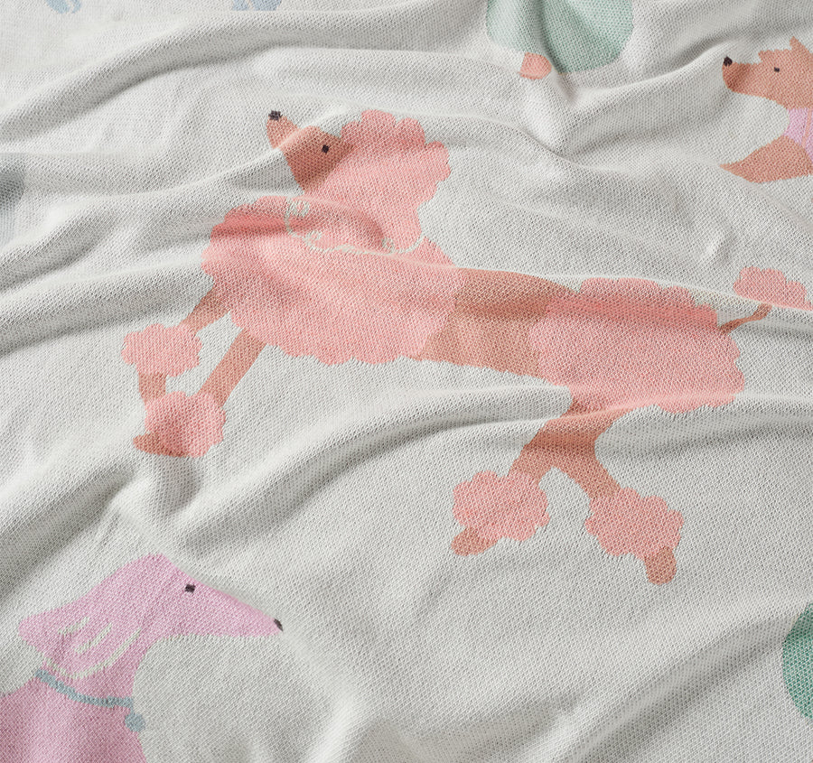 Petite Paris 120x140cm Throw Rug Blush