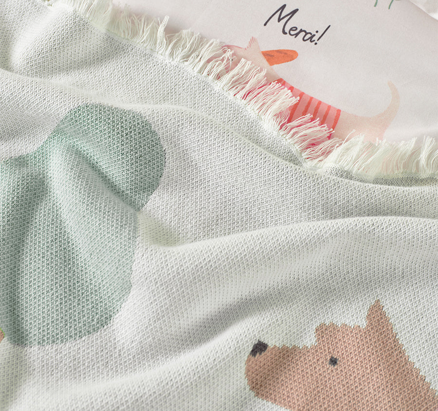 Petite Paris 120x140cm Throw Rug Blush