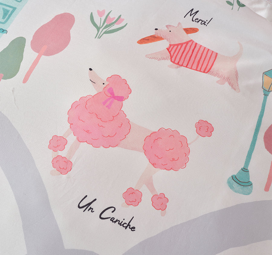 Petite Paris Quilt Cover Set Range Pink