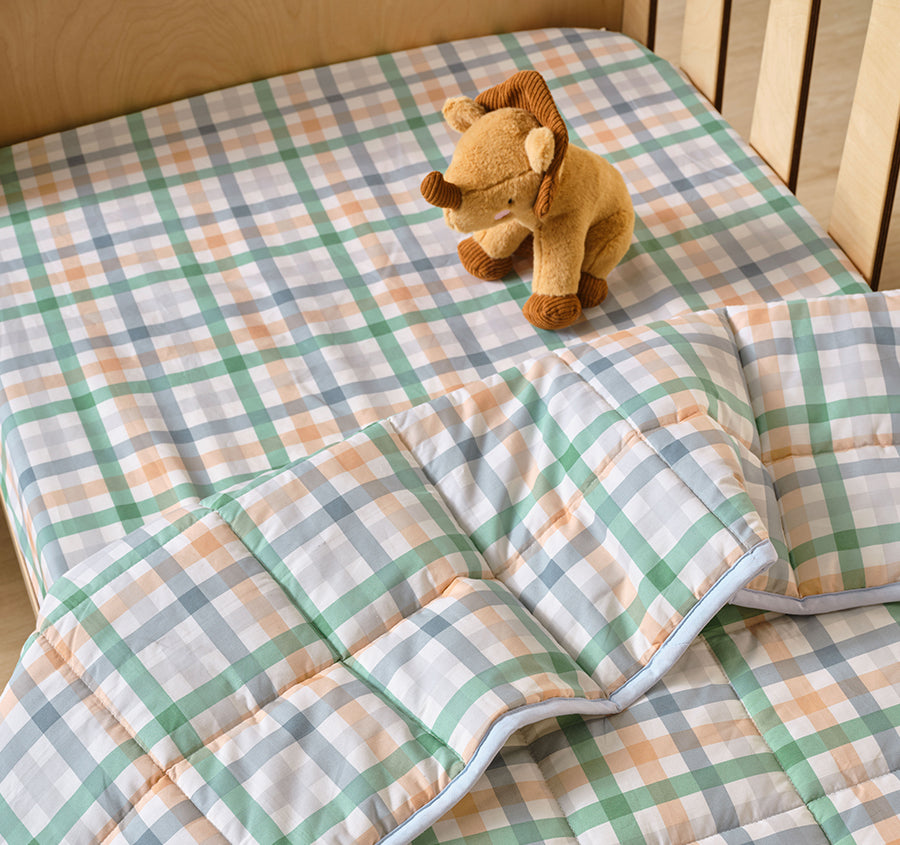 Playground Cot Coverlet Green