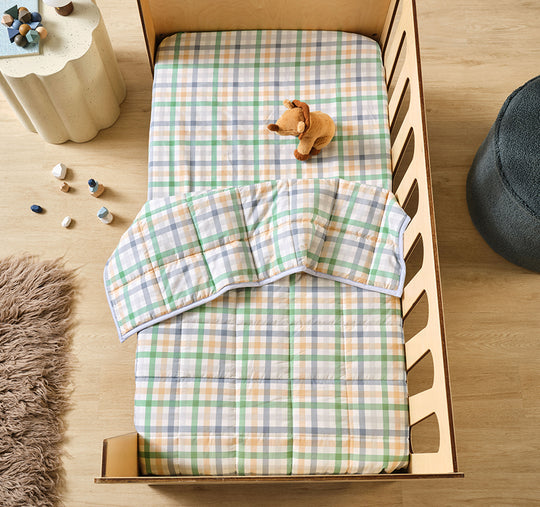 Playground Cot Coverlet Green