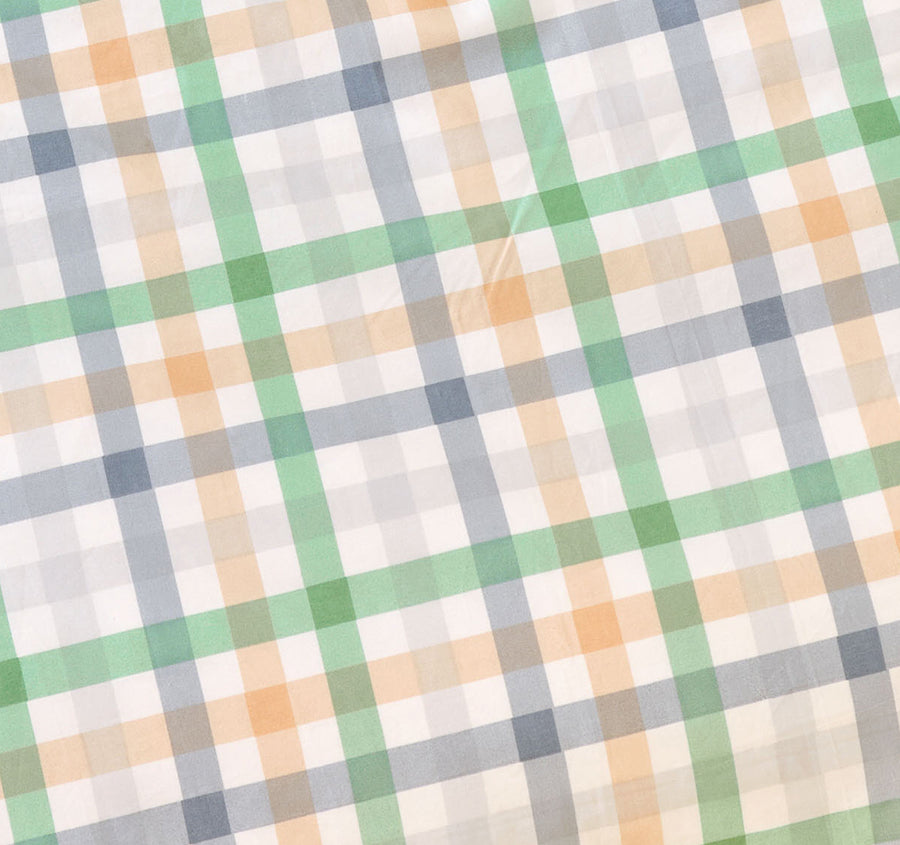 Playground Cot Quilt Cover Green