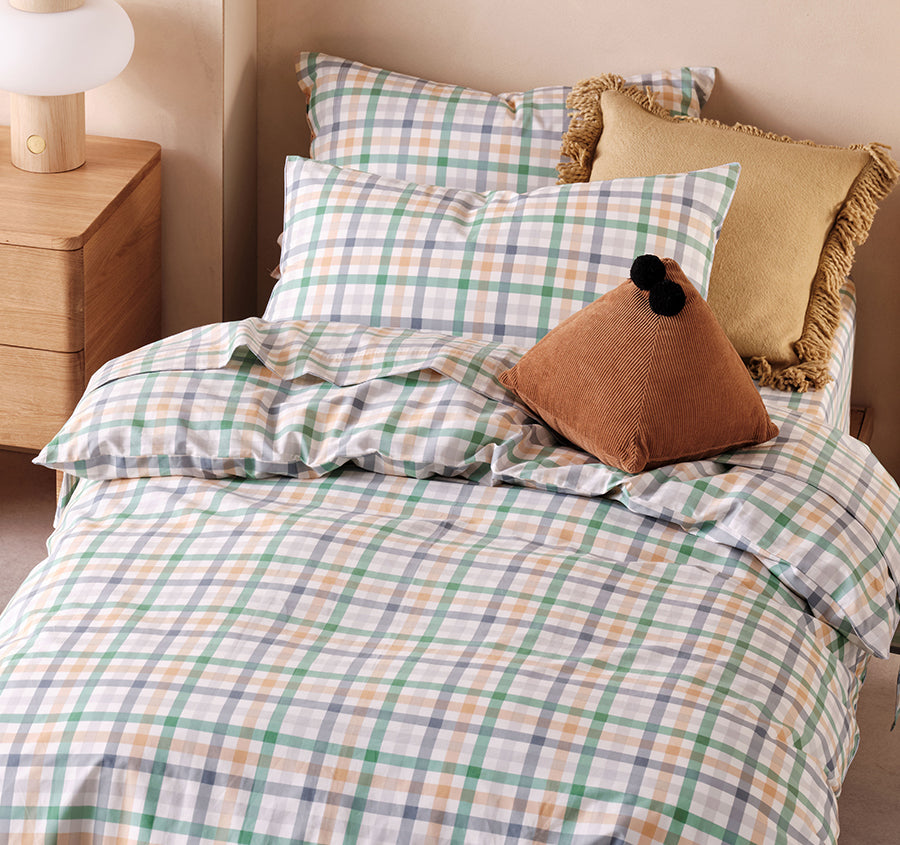 Playground Quilt Cover Set Range Green