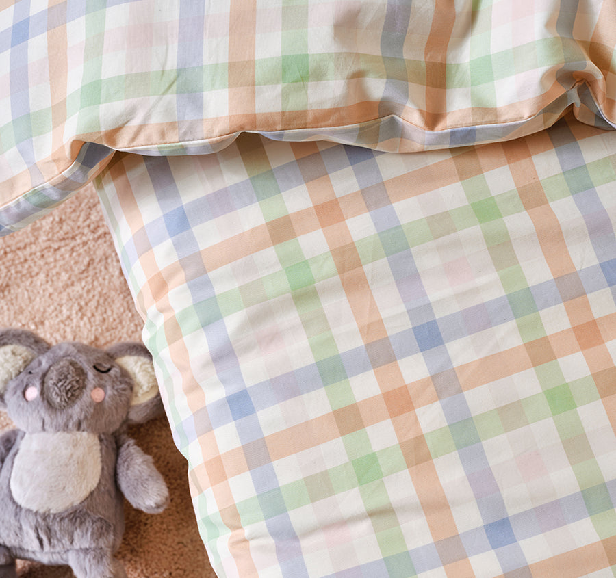 Playground Cot Quilt Cover Orange