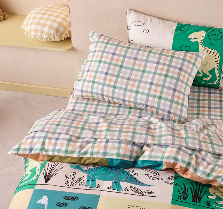 Prehistoric Patchwork Quilt Cover Set Range Multi