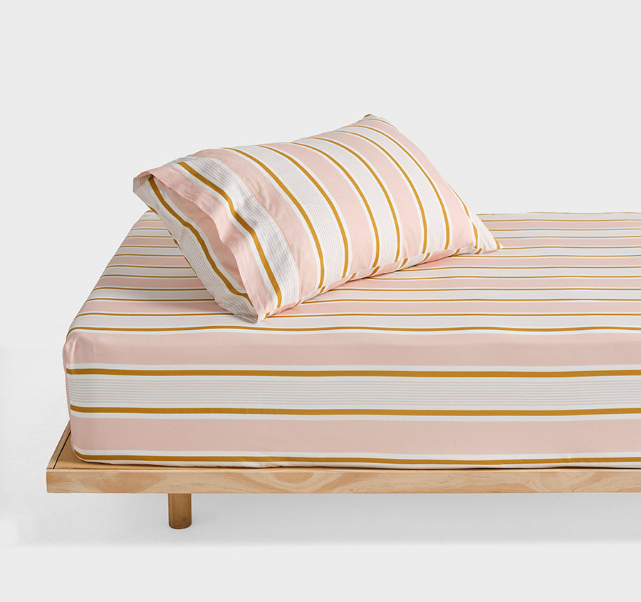 Sailor Stripe Fitted Combo Set Range Pink