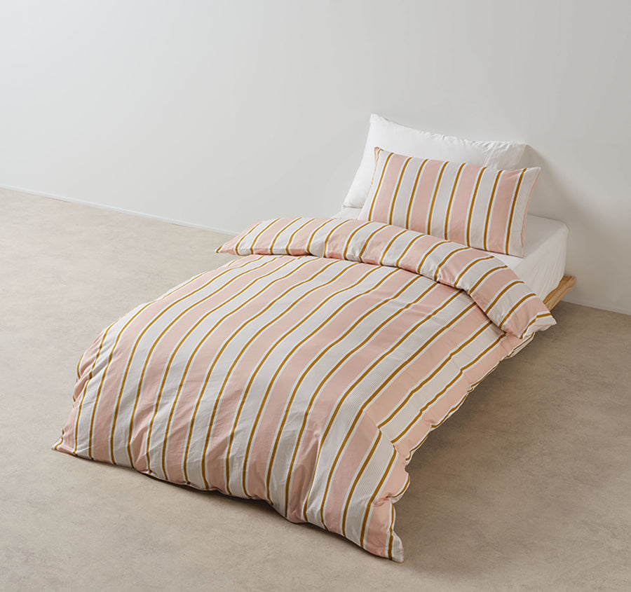 Sailor Stripe Quilt Cover Set Range Pink