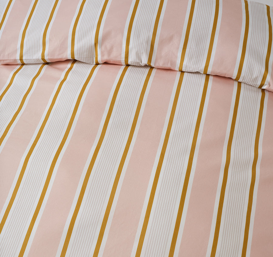 Sailor Stripe Quilt Cover Set Range Pink