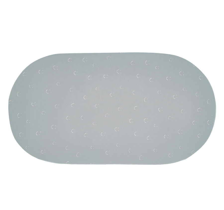 Smiles All Round Bassinet Sheet Set Sugar and Smoke