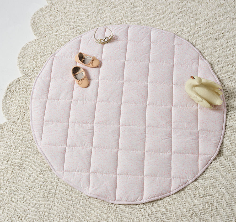 Swan Lake 120cm Round Playmat Blush