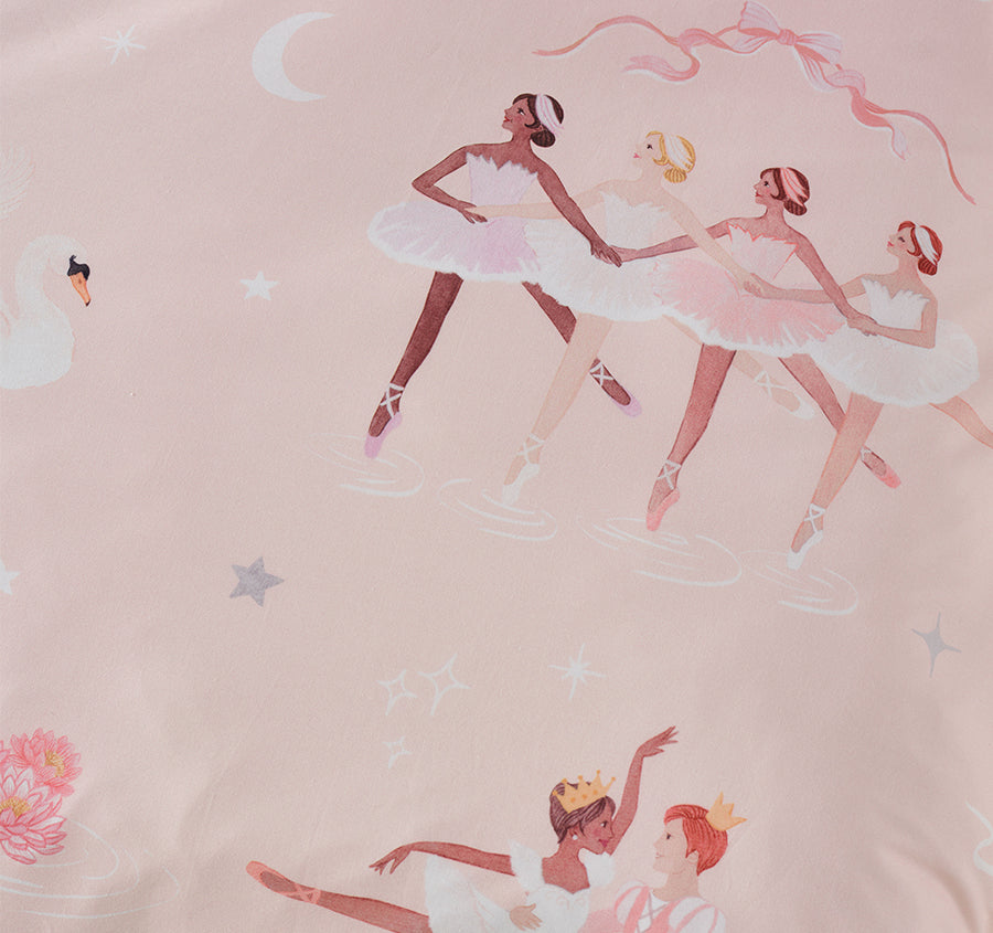 Swan Lake Quilt Cover Set Range Blush