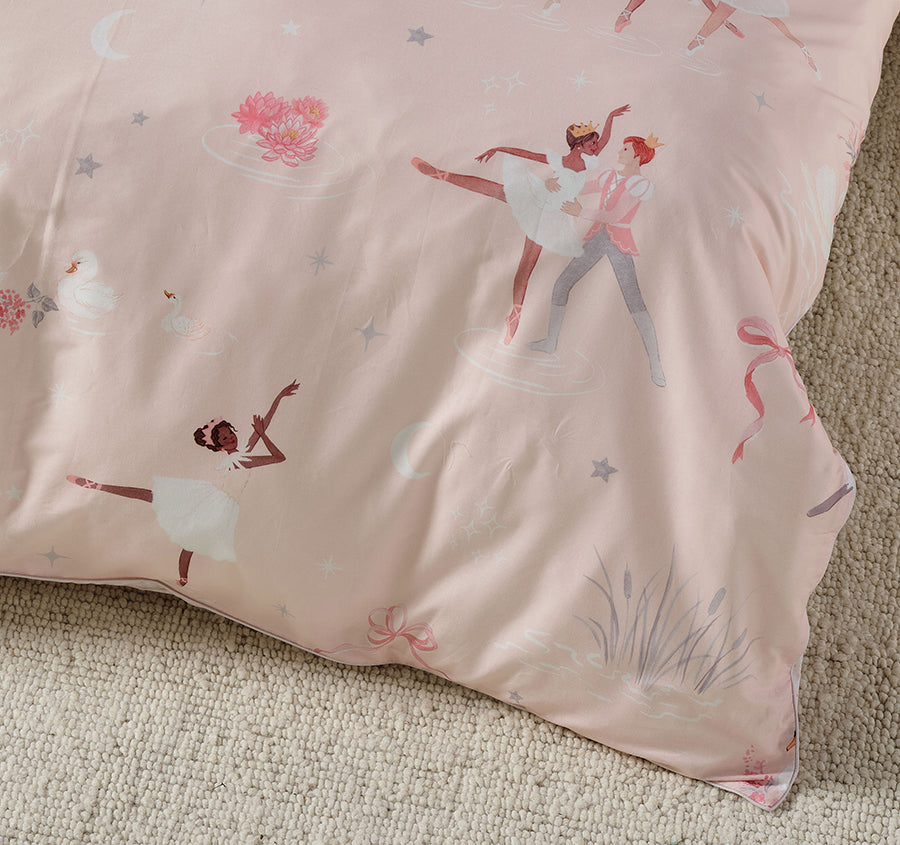 Swan Lake Quilt Cover Set Range Blush