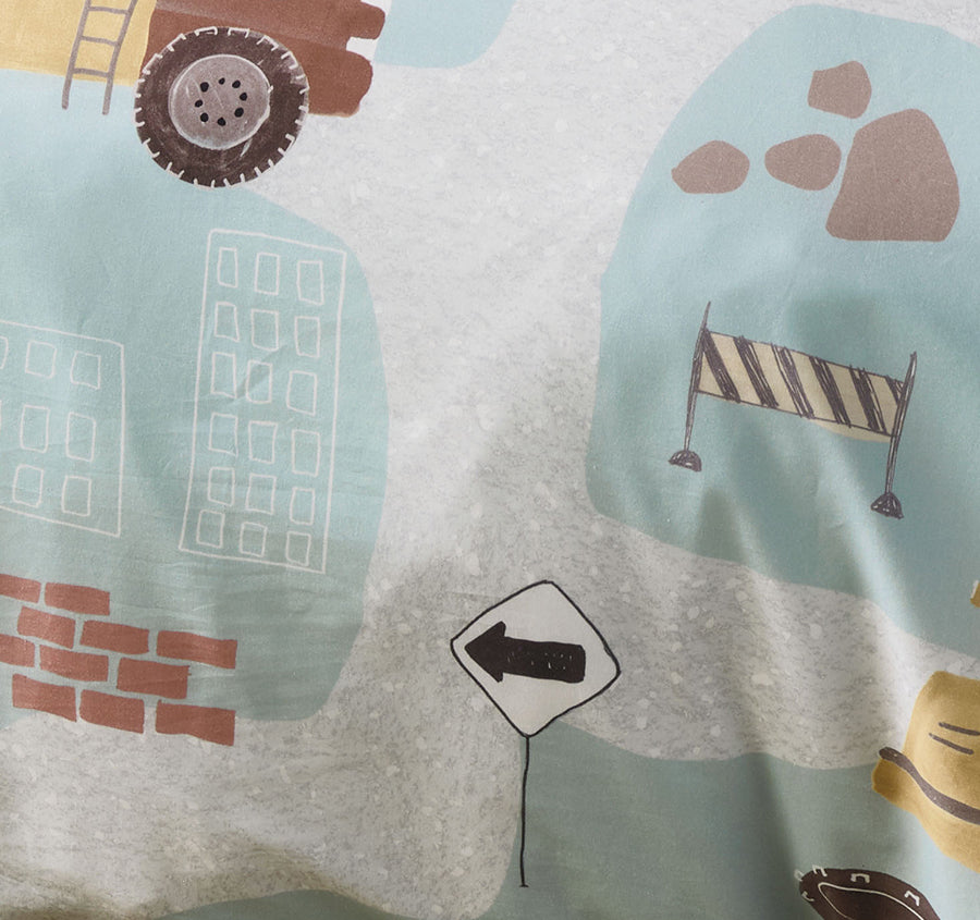 The Big Build Quilt Cover Set Range Teal