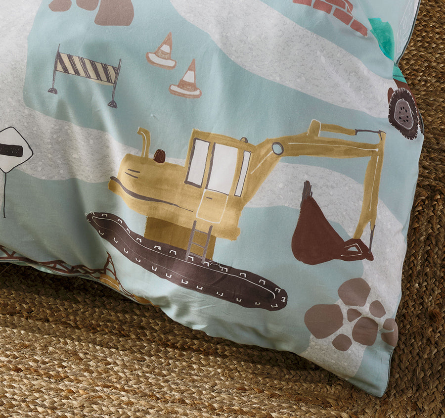 The Big Build Quilt Cover Set Range Teal