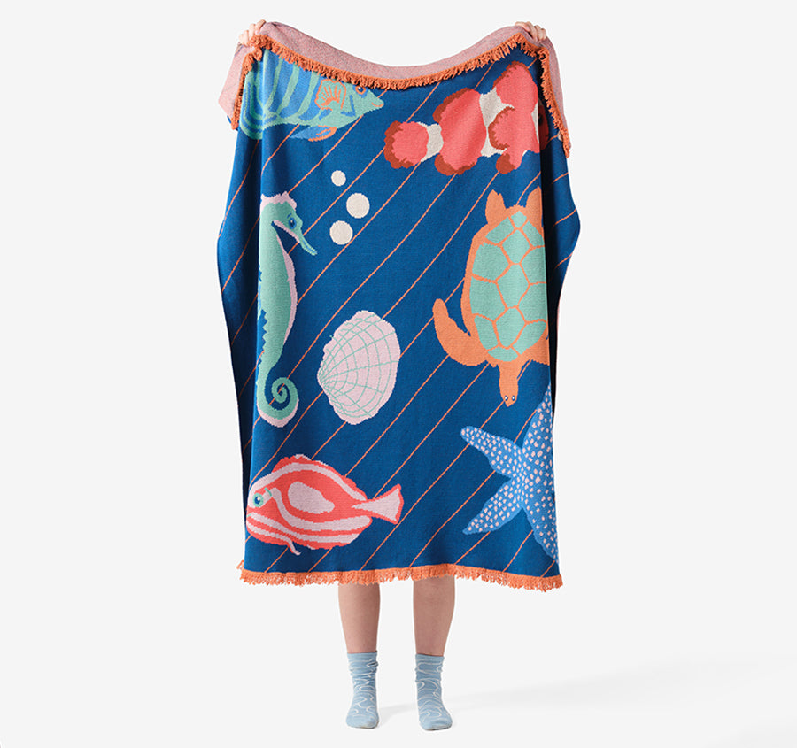 Under The Sea 120x140cm Throw Rug