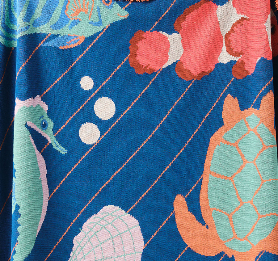 Under The Sea 120x140cm Throw Rug