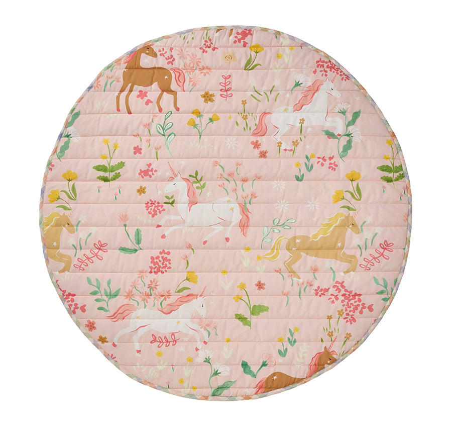Unicorn Fields 120cm Round Playmat Multi