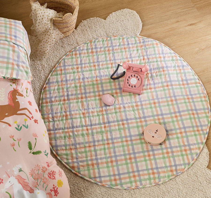 Unicorn Fields 120cm Round Playmat Multi
