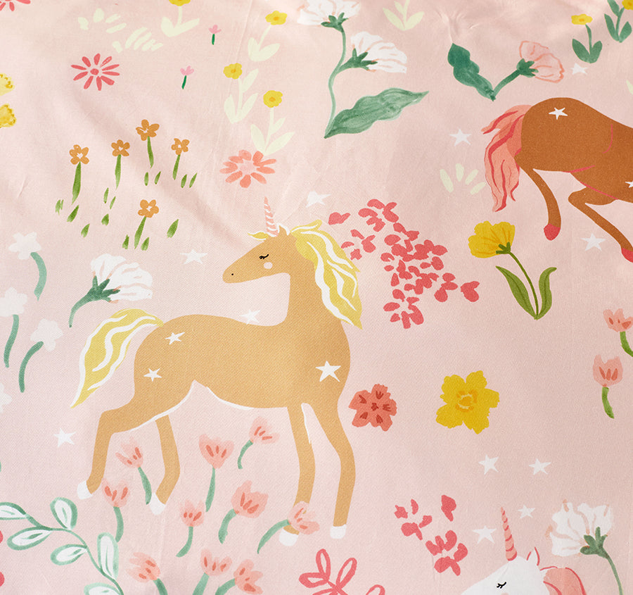 Unicorn Fields Quilt Cover Set Range Multi