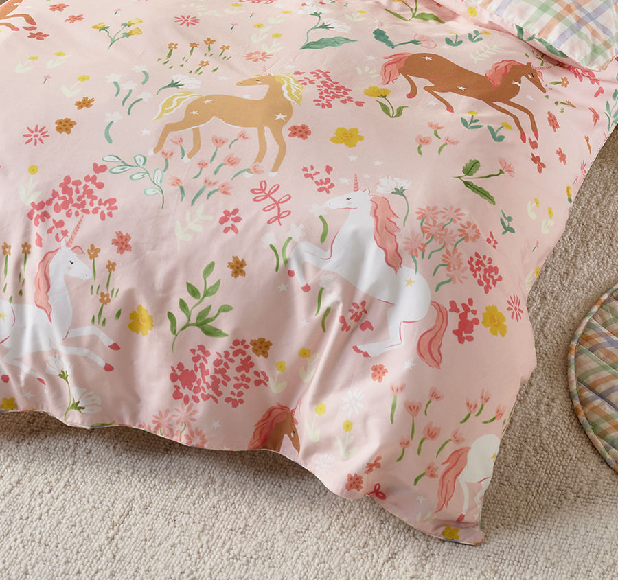 Unicorn Fields Quilt Cover Set Range Multi