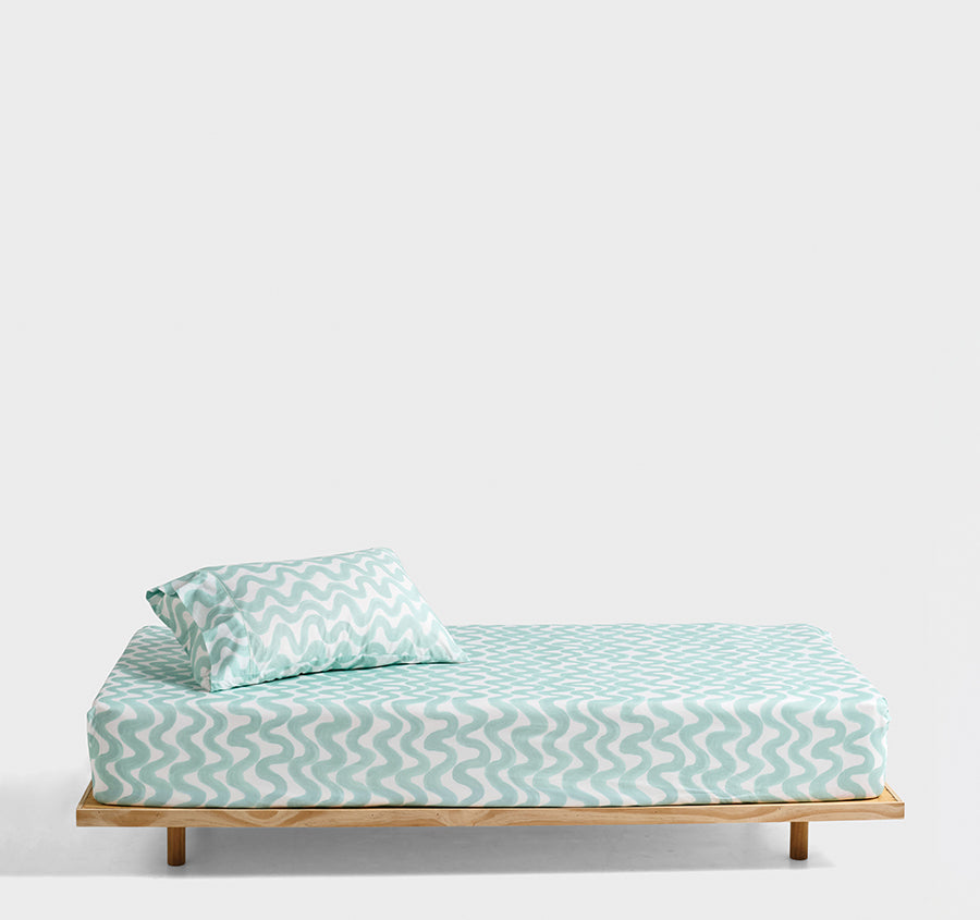Wiggle Wiggle Fitted Sheet Combo Set Range Mint