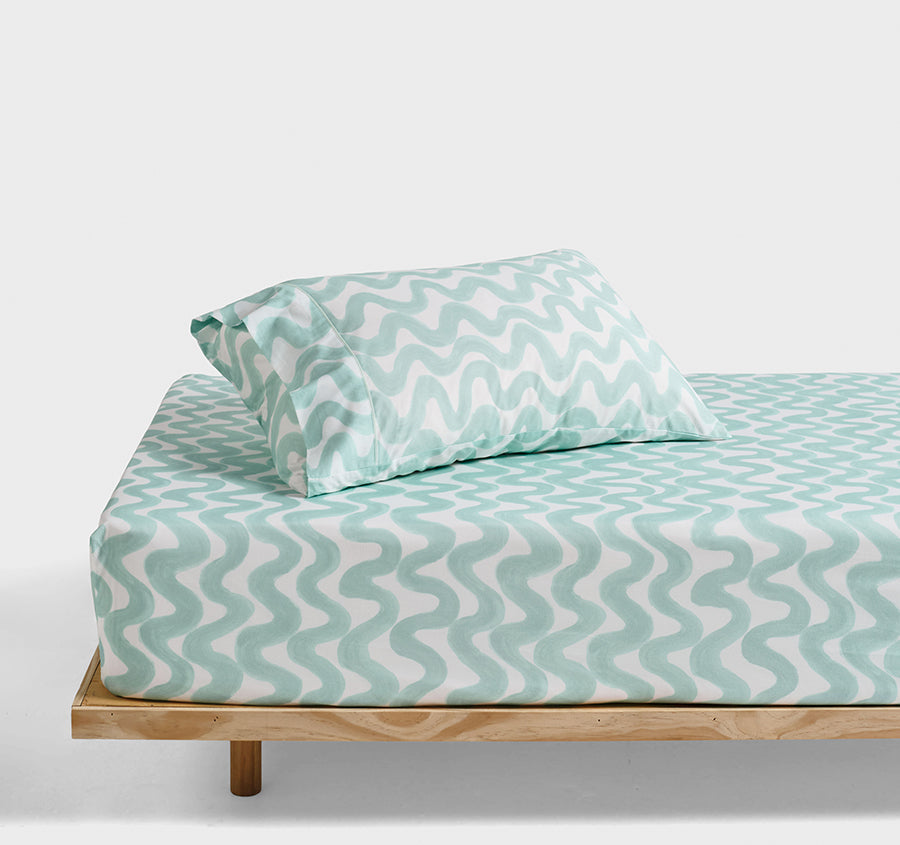 Wiggle Wiggle Fitted Sheet Combo Set Range Mint