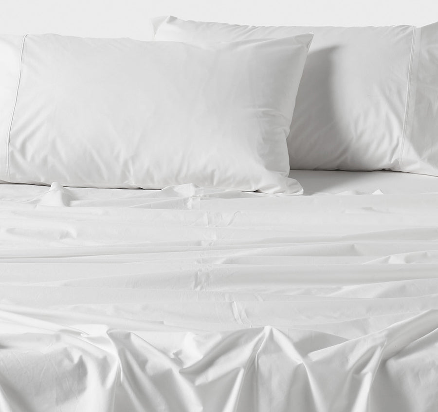 400THC Australian Cotton Sheet Set Range White