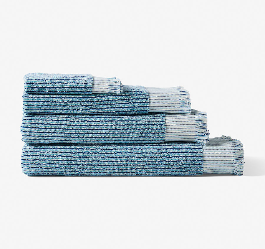 Alara 580GSM Cotton Bath Towel Range Blue