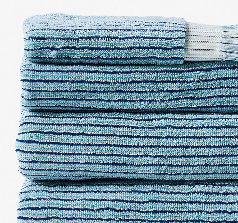 Alara 580GSM Cotton Bath Towel Range Blue