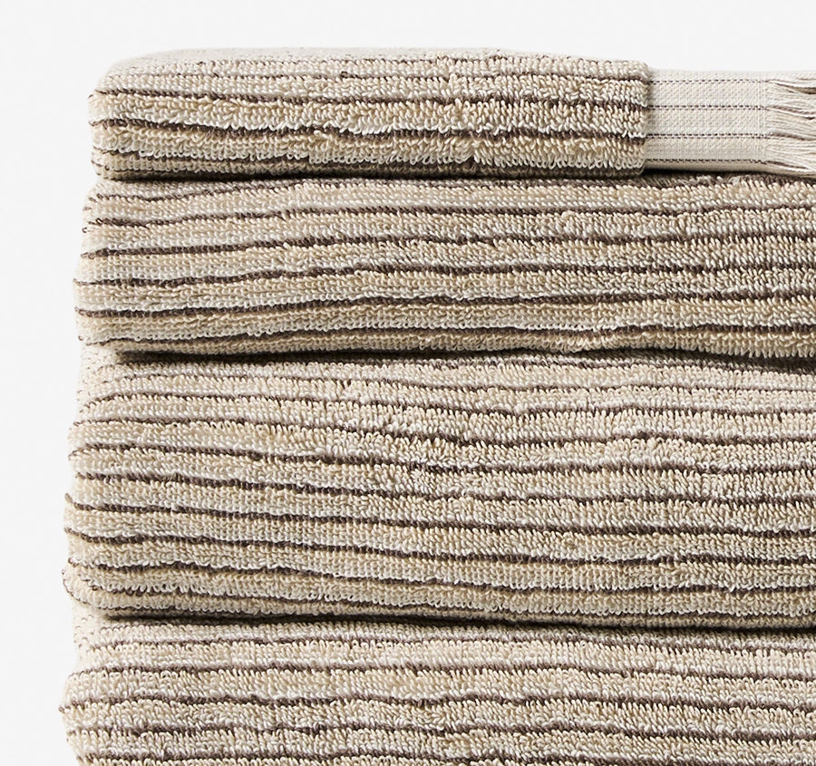Alara 580GSM Cotton Bath Towel Range Pebble